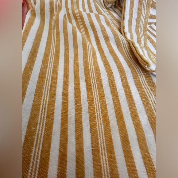 💖5 for $50💖SIENNA SKY Jumper spaghetti straps striped yellow and white Lined - Picture 9 of 12